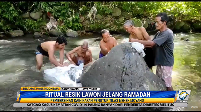 Ritual resik lawon jelang Ramadan. Foto: Dok/Metro TV