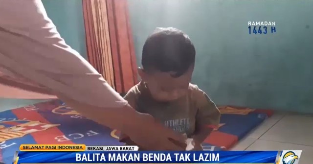 Ini analisa dari psikolog anak, remaja, dan dewasa tentang pica pada anak. (Foto: Dok. Tangkapan layar Metro TV Program Selamat Pagi Indonesia)