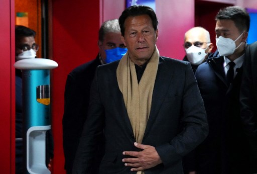 PM Pakistan Imran Khan tegaskan tidak akan mundur dari jabatannya./AFP