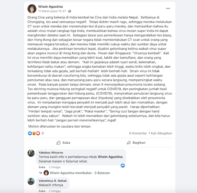 [Cek Fakta] Tiga TKA Tiongkok Terpapar Varian Baru Covid-19 yang Tidak Dapat Terdeteksi Alat <i>Rapid</i> <i>Test</i> Biasa?