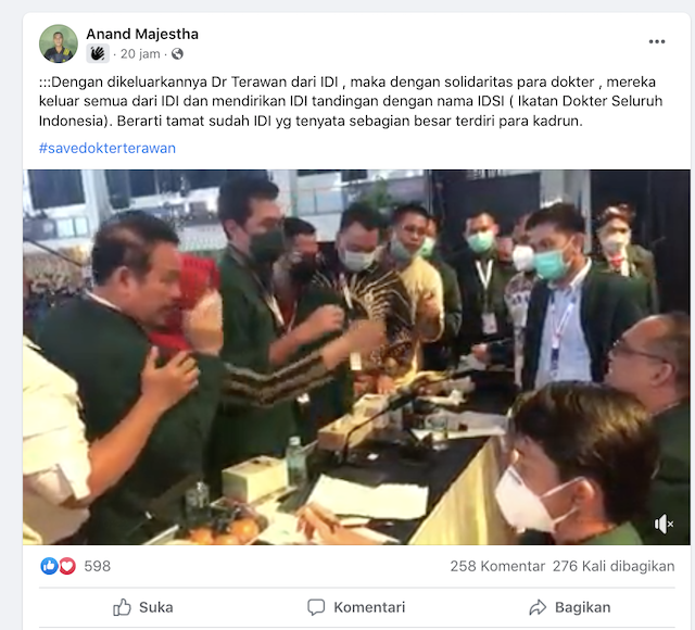 [Cek Fakta] Buntut Pemecatan Dr Terawan Banyak Dokter Dirikan IDI Tandingan? Ini Faktanya