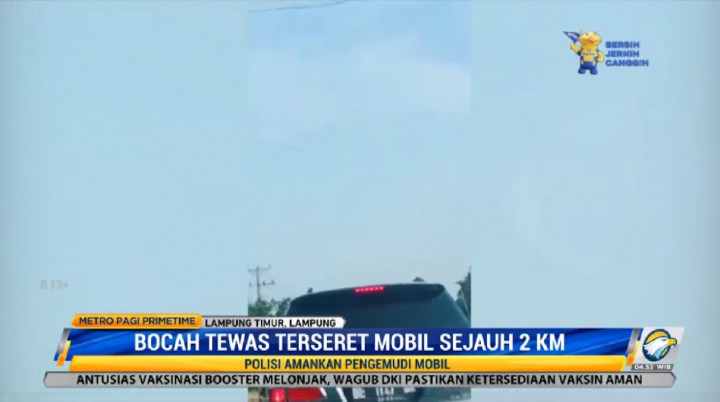 Bocah Tewas Ditabrak dan Terseret 2 Km, Mobil Pelaku Ringsek Diamuk Massa