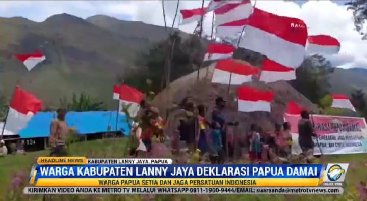 Warga Kabupaten Lanny Jaya Deklarasi Papua Damai
