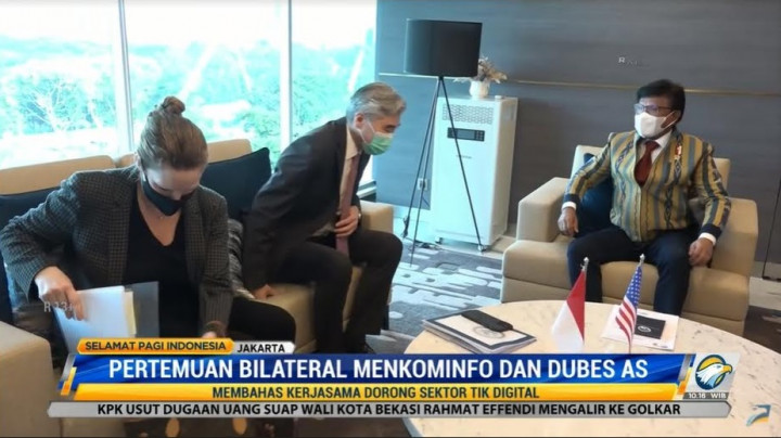 Menkominfo dan Dubes AS Bahas Peluang Kerja Sama Digital