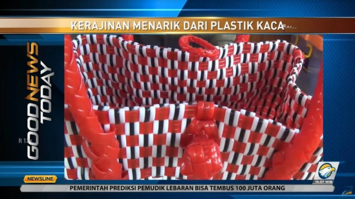 Sim Salabim, Plastik Kaca 'Disulap' Jadi Kerajinan Menarik