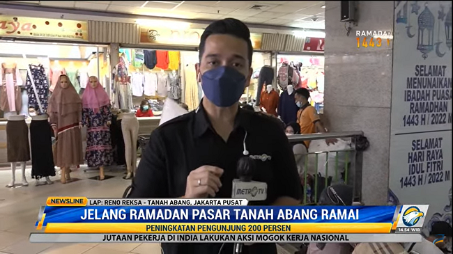 Jumlah Pengunjung Tanah Abang Meningkat 200%