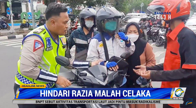 Niat Hindari Razia, Pengendara Motor Malah Celaka