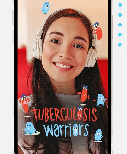 Augmented Reality (AR) Filter Instagram untuk program gamifikasi TB Warriors sebagaimana tersebut di atas dapat dilihat melalui link berikut ini: https://linktr.ee/tuberculosiswarriors. (Foto: Dok. Johnson & Johnson Indonesia)