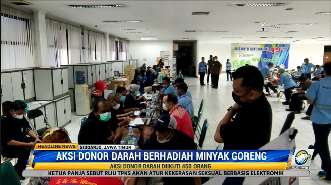 Aksi Donor Darah Berhadiah Minyak Goreng