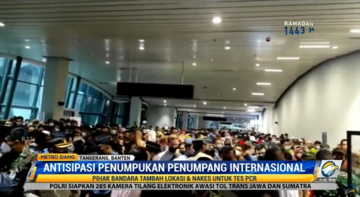 Bandara Soetta Tambah Loket PCR Antisipasi Penumpukan Penumpang