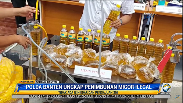 Polda Banten Amankan Penjual Minyak Goreng Ilegal