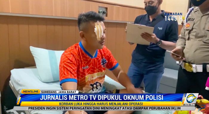Jurnalis Metro TV di Sumedang Dipukul Oknum Polisi
