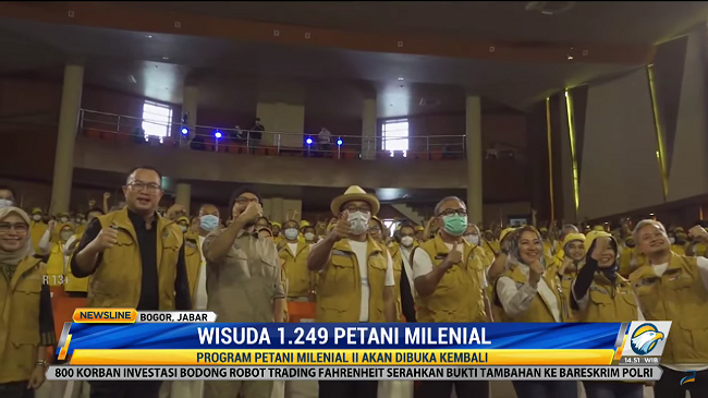Ridwan Kamil Pimpin Wisuda 1.249 Petani Milenial