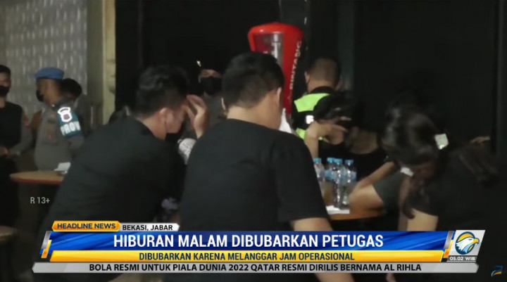 Tempat Hiburan Malam di Bekasi Dibubarkan karena Melanggar Jam Operasional