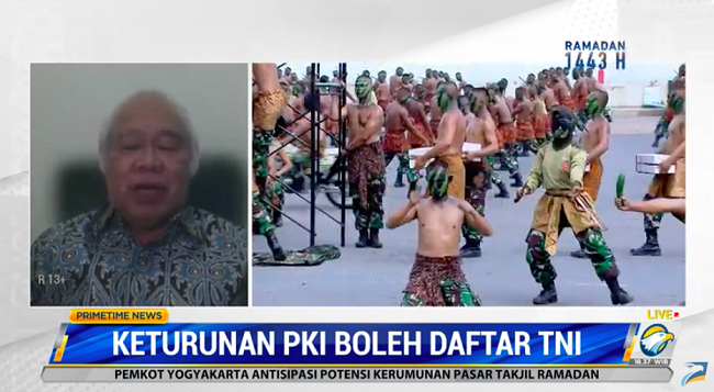 Respons Pengamat Soal Keturunan PKI Boleh Daftar TNI