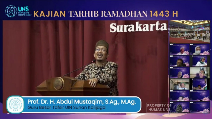 Sambut Ramadan, UNS Gelar Kajian Tarhib Ramadan 1443 H