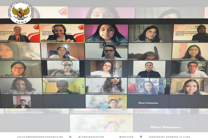 Lebih dari 400 Peserta Belajar Bahasa Indonesia di Peru