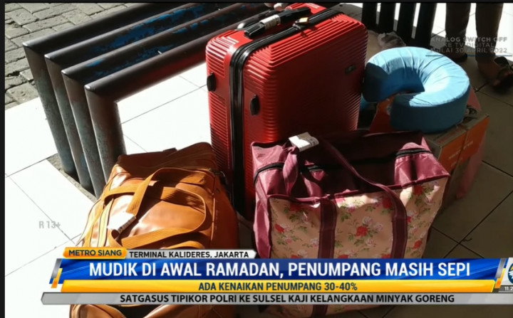 Mudik di Awal Ramadan, Penumpang Masih Sepi