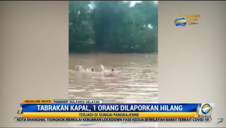 Tabrakan Kapal, 1 Orang Dilaporkan Hilang