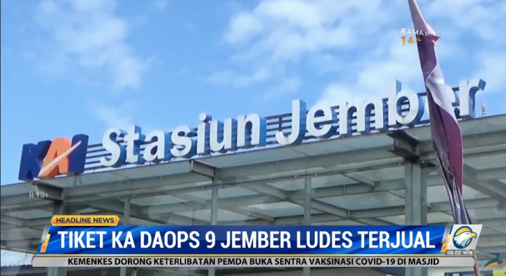 Puluhan Ribu Tiket KA Musim Mudik dari Jember Terjual