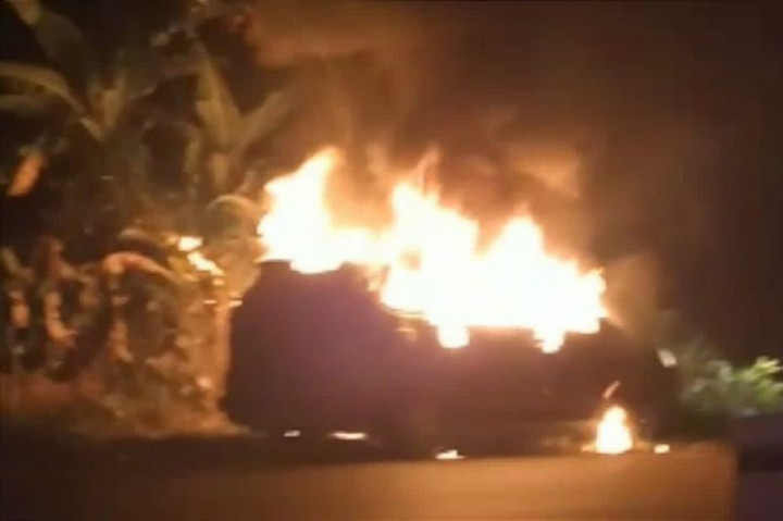 Sebuah Mobil Terbakar Usai Isi BBM di Kotawaringin Timur