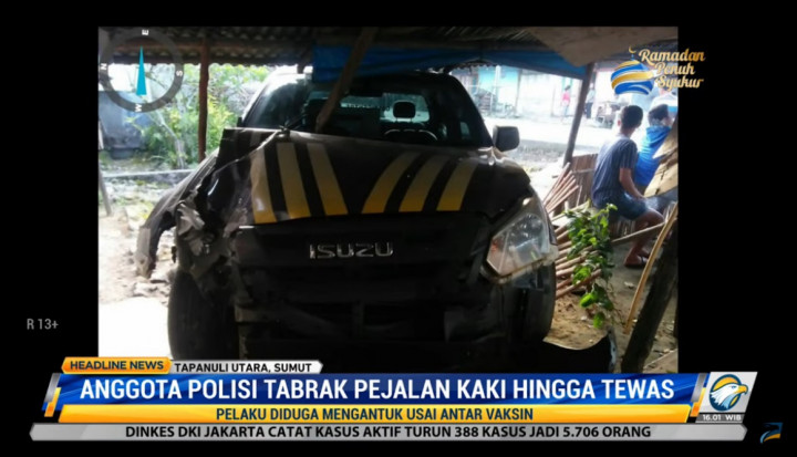Diduga Lelah Bertugas, Polisi Tabrak Pejalan Kaki Hingga Tewas