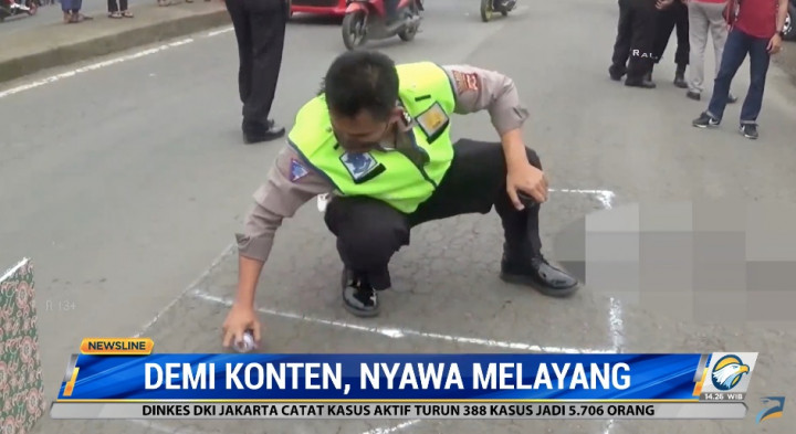 Gara-Gara Konten Challenge di Medsos, Remaja Tewas Tertabrak Truk di Sukabumi