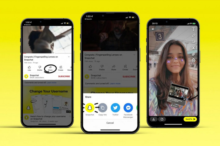 Snapchat Mungkinkan Pengguna Berbagi Video YouTube sebagai Stiker