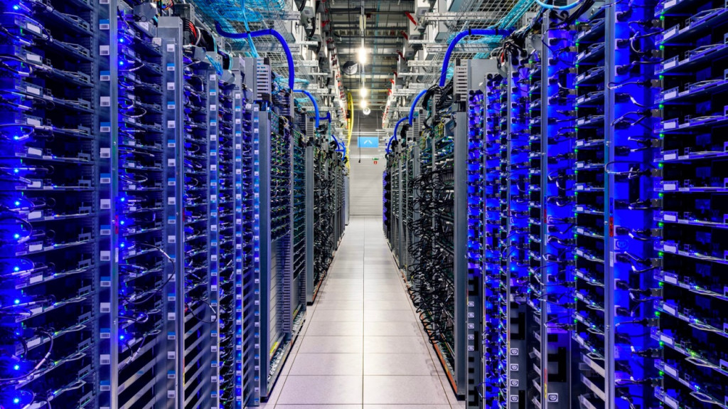 Ilustrasi data center.