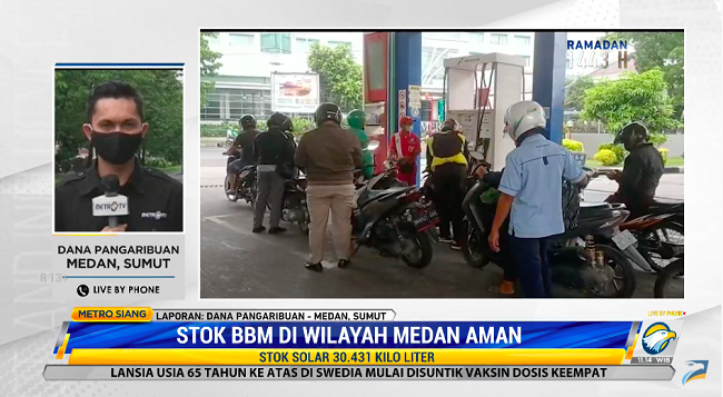 Stok BBM di Wilayah Medan Aman