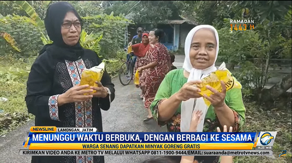 Klub Motor di Lamongan <i>Ngabuburit</i> Dengan Berbagi Minyak Goreng