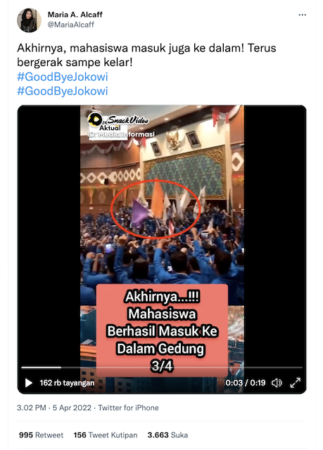 [Cek Fakta] Video Aksi Mahasiswa Masuki Gedung Dewan? Ini Faktanya