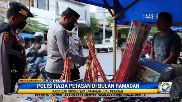 Warga Palopo Dibikin Resah Petasan, Polisi Gelar Razia Saat Ramadan
