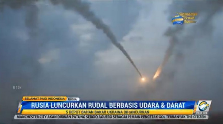 Rudal Rusing Serang Depot Bahan Bakar Ukraina, Sebut Fasilitas Militer