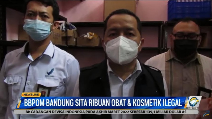 BBPOM Bandung Sita Ribuan Obat dan Kosmetik Ilegal