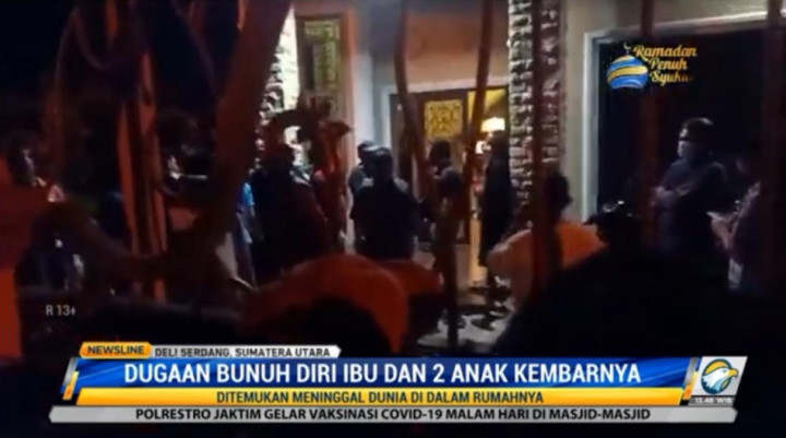Jasad Ibu dan Sepasang Anak Kembar Bikin Geger Deli Serdang, Diduga Bunuh Diri