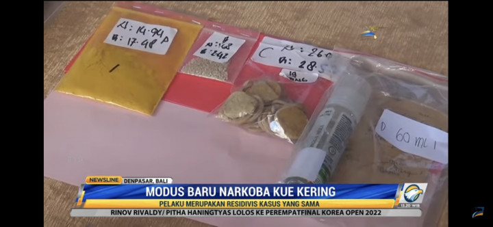 Modus Baru Narkoba Dalam Bentuk Kue Kering