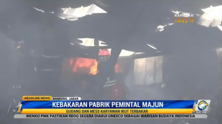 Pabrik Pemintal Majun Kebakaran, Kerugian Capai Ratusan Juta Rupiah