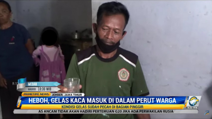 Aneh! Gelas Kaca Ditemukan di Perut Pria Asal Jember