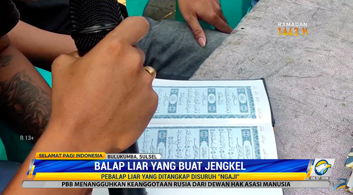 Polisi Beri Sanksi Unik Bagi Pelaku Balap Liar di Bulukumba