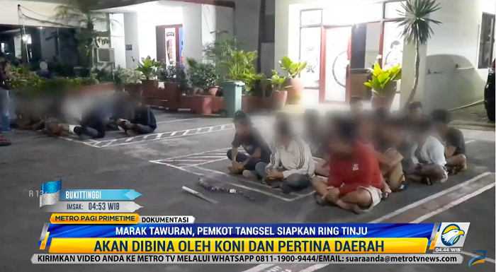 Marak Tawuran Remaja, Pemkot Tangsel Siapkan Ring Tinju