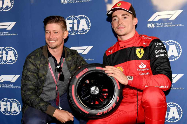 Selebrasi Leclerc usai Raih Pole Position Grand Prix Australia