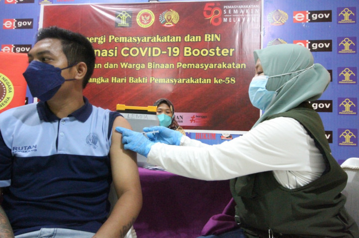 BIN Gelar Vaksinasi Covid-19 di Rutan Sengkang