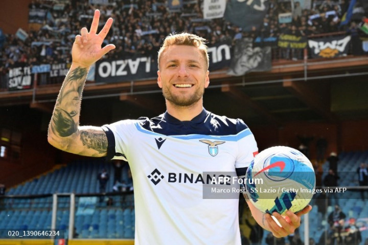 Tiga Gol Immobile Bantu Lazio Hancurkan Genoa
