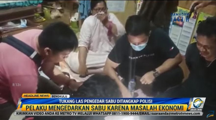 Tukang Las Pengedar Sabu Ditangkap Polisi
