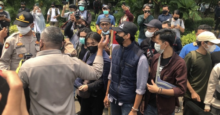 Hendak Demo, Polisi Amankan Pelajar di Kawasan Monas