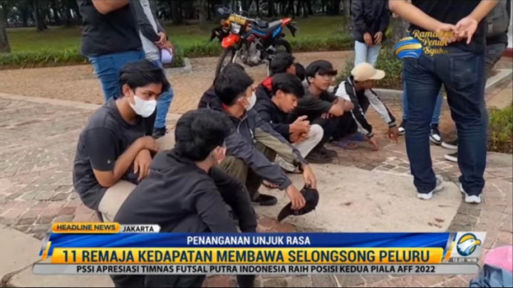 Bawa Selongsong Peluru, 11 Remaja yang Bakal Demo di DPR Ditangkap