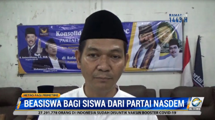 Komitmen NasDem Galang Beasiswa untuk Siswa Tak Mampu di Jatim