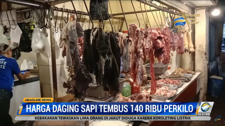 Harga Daging Sapi di Bandung Tembus Rp140 Ribu Per Kilogram