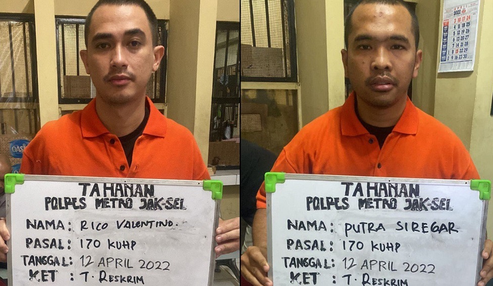 Putra Siregar bersama artis Rico Valentino terlibat kasus pengeroyokan. Istimewa.